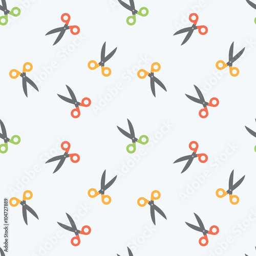 Seamless Scissors Background Pattern