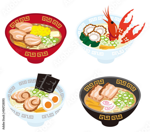 北海道ラーメン　四種類セット - Four Japanese Ramen Noodles
