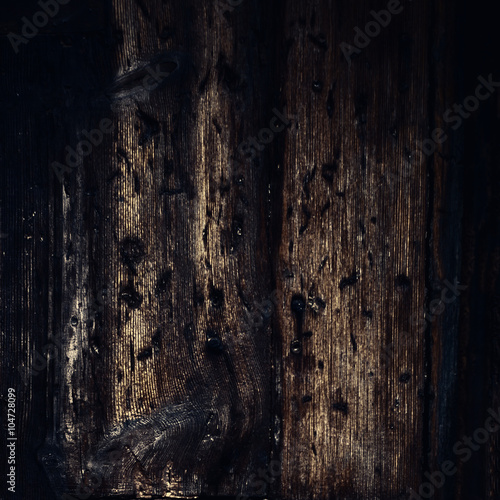 Close up of wall made of wooden planks / wood texture