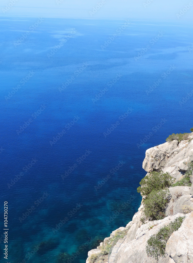 Footpath on a coastline