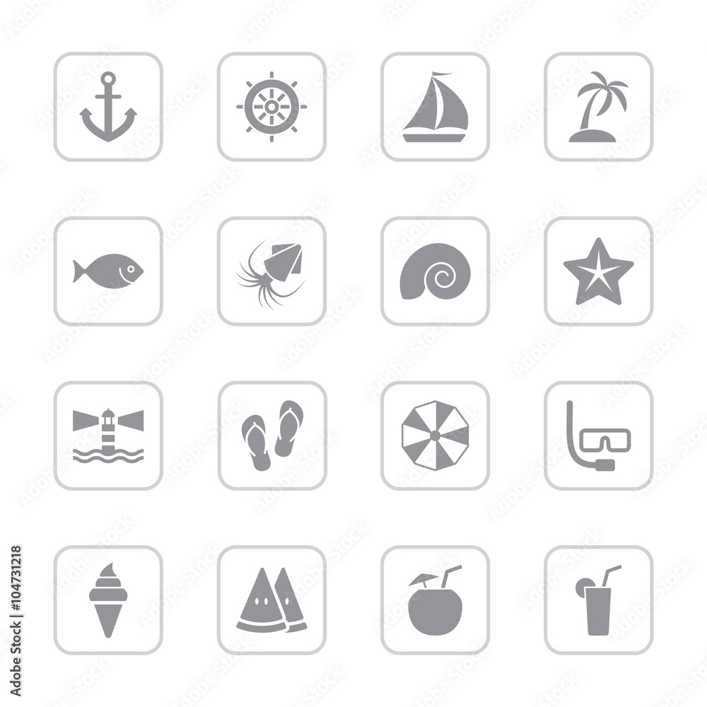 gray flat icon set 9 with rounded rectangle frame for web design, user interface (UI), infographic and mobile application (apps) gray flat icon set 9 with rounded rectangle frame for web design, user interface (UI), infographic and mobile application (apps)
