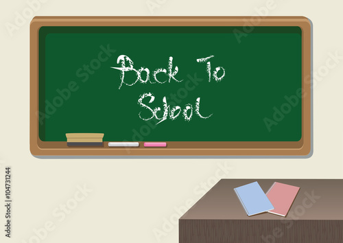 Back to School Classroom Vector Illustration