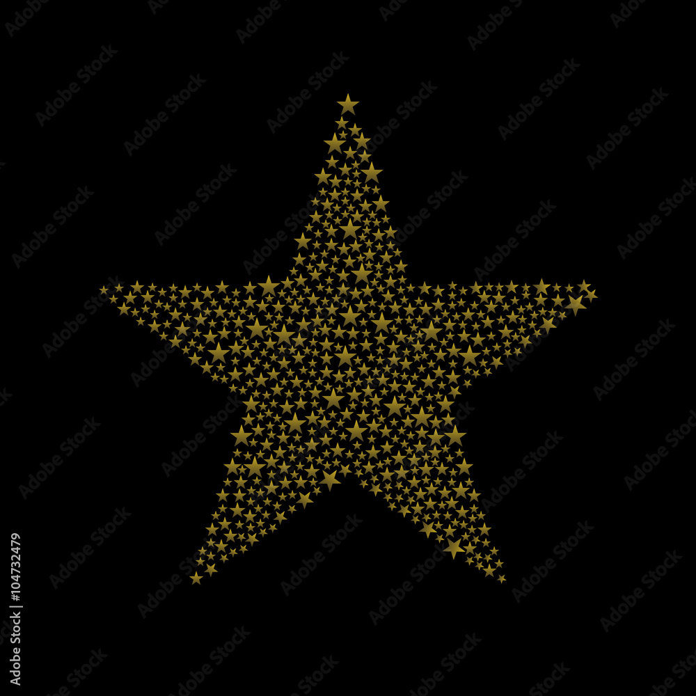 Obraz premium Golden star symbol
