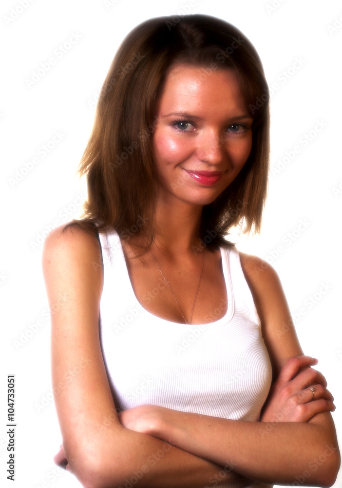 Portrait of attractive beautiful young woman Portrait of attractive beautiful young woman