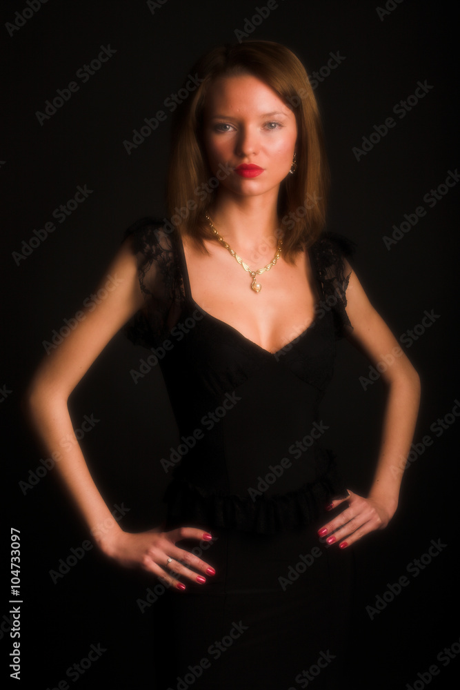 Portrait of sexy mysterious woman Portrait of sexy mysterious woman
