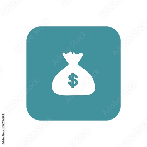 Icono de saco de dinero. Ilustración vectorial
