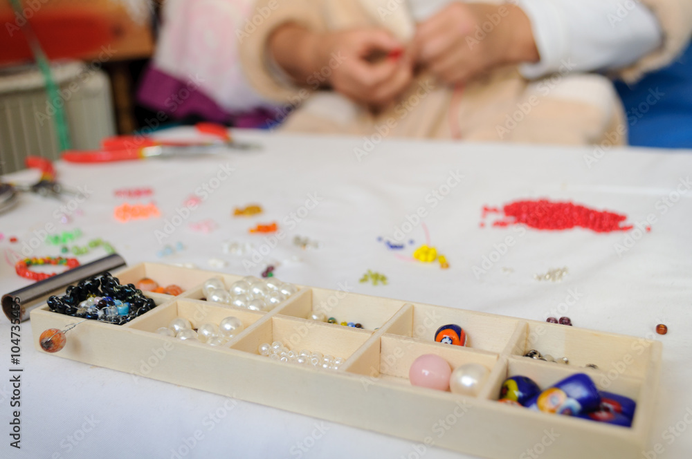 Fototapeta premium box with beads