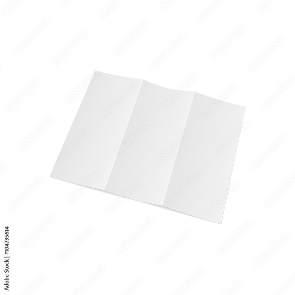 Triple fold realistic A4 blank Document Triple fold realistic A4 blank Document