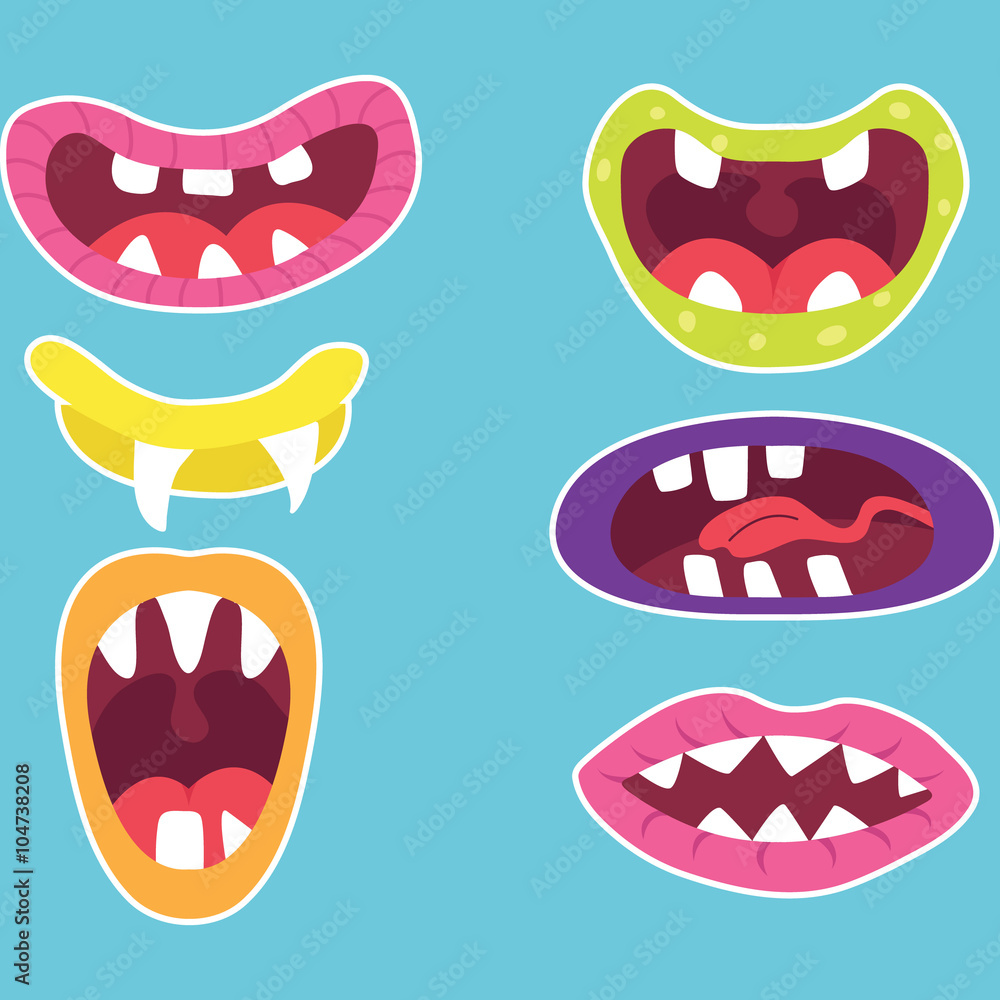 Obraz premium Cute Monster Mouth