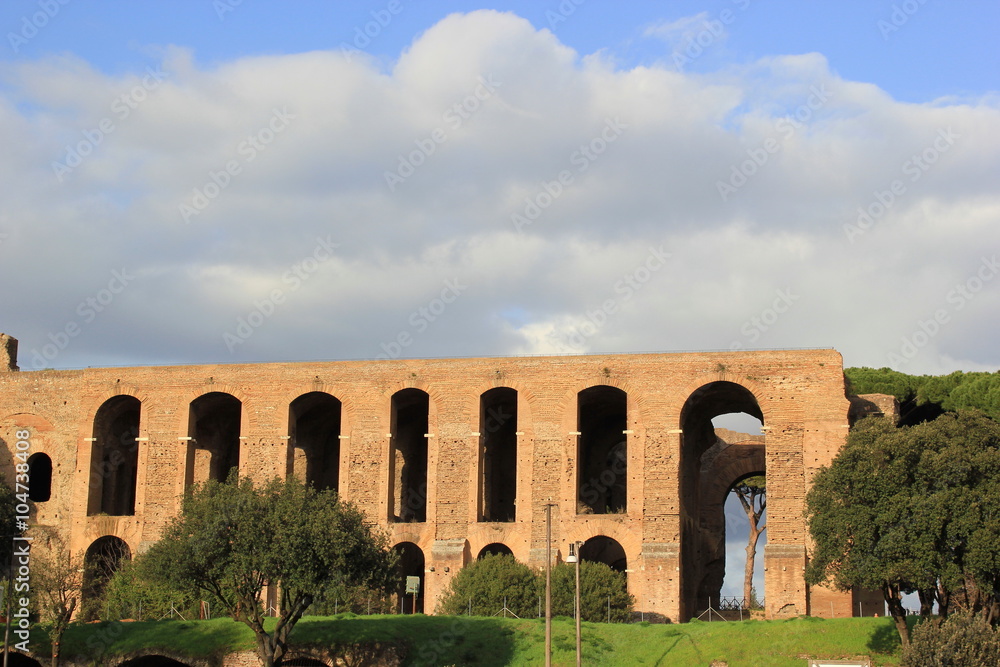 Rom: Die Reste des Domus Augustana am Hügel Palatin auf dem Forum Romanum