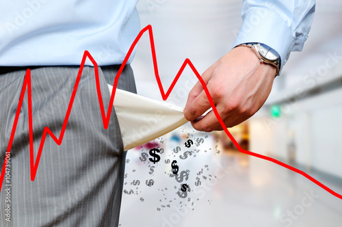 Man pulls out empty pockets