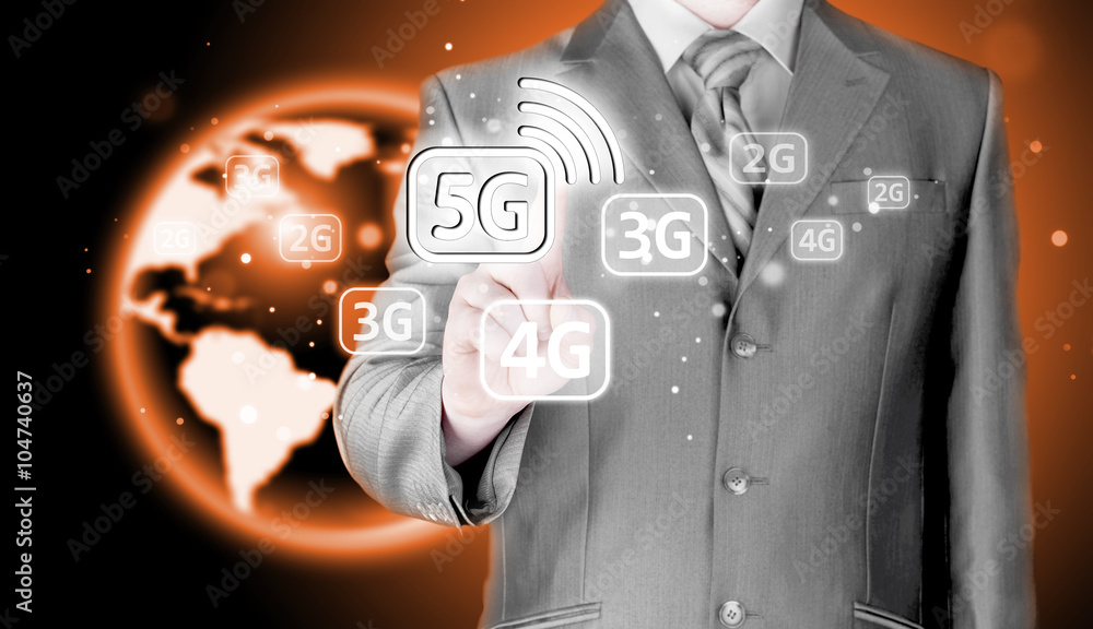 man hand pressing social media icon man hand pressing social media icon