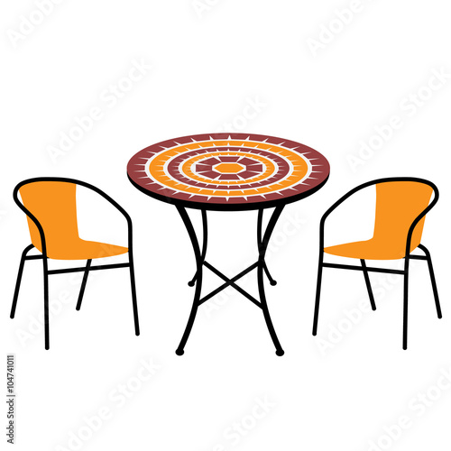Table and chairs