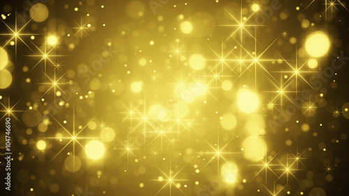 gold bokeh and sparkles