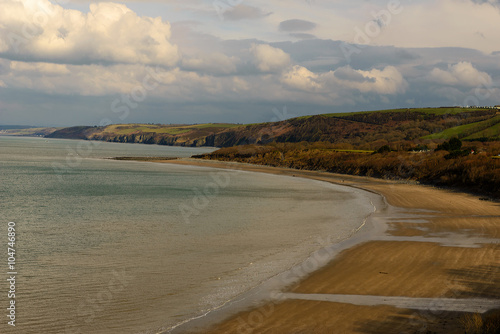 The Beach in mid winter at New Quay, Cardigan, Wales