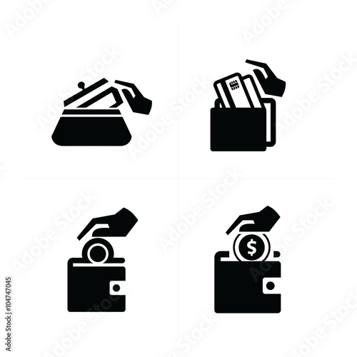 Put down money icon