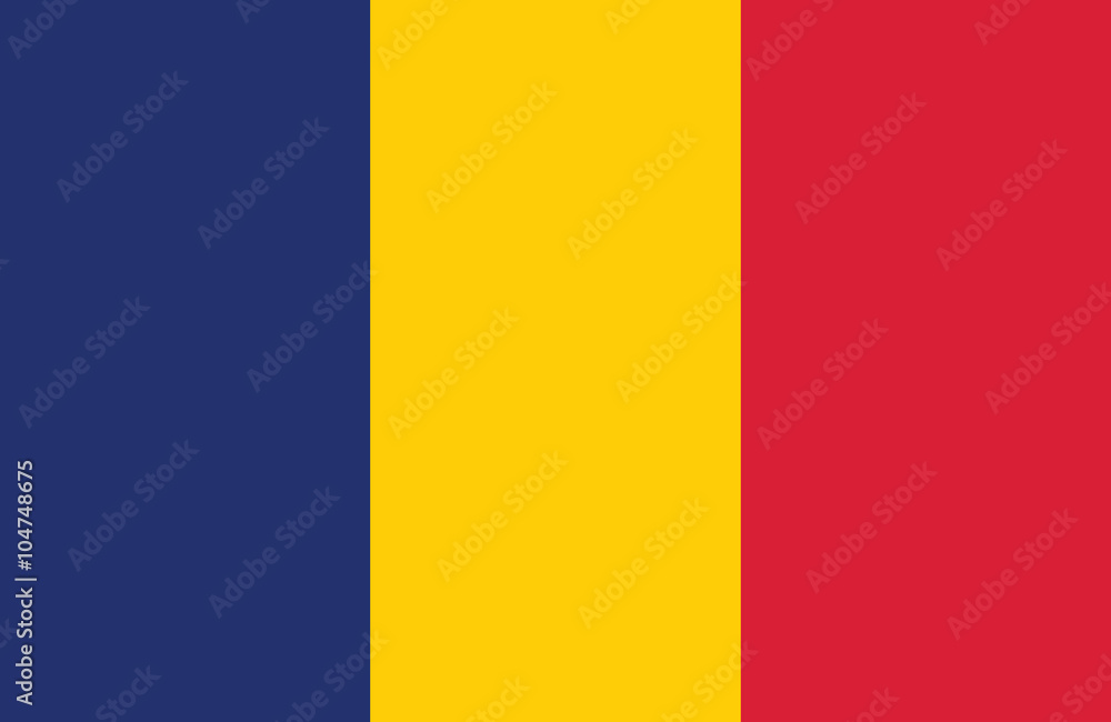 Fototapeta premium Chad flag.