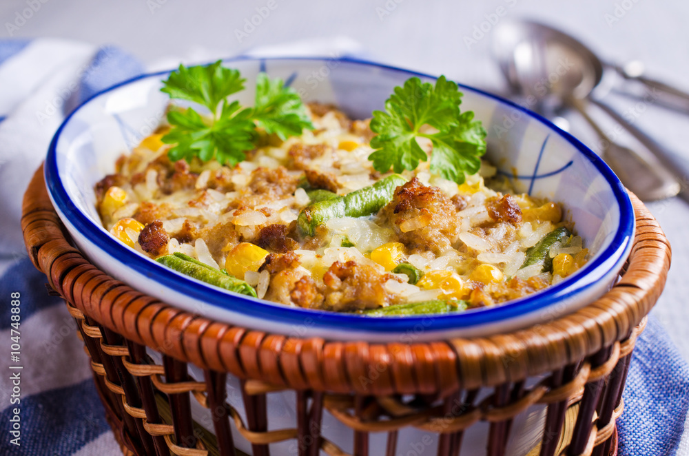 Casserole with rice Casserole with rice