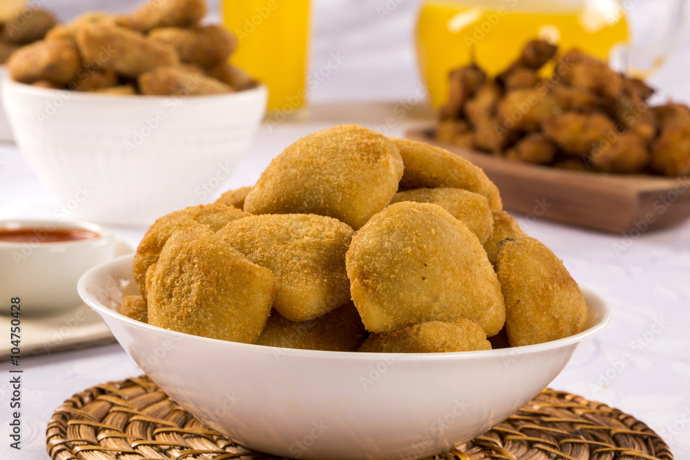 Rissole - Meat rissole served with chili sauce.