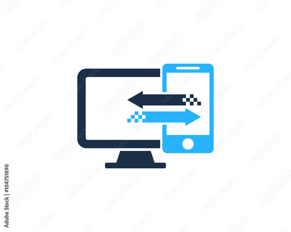 Computer Mobile Sync Logo Computer Mobile Sync Logo