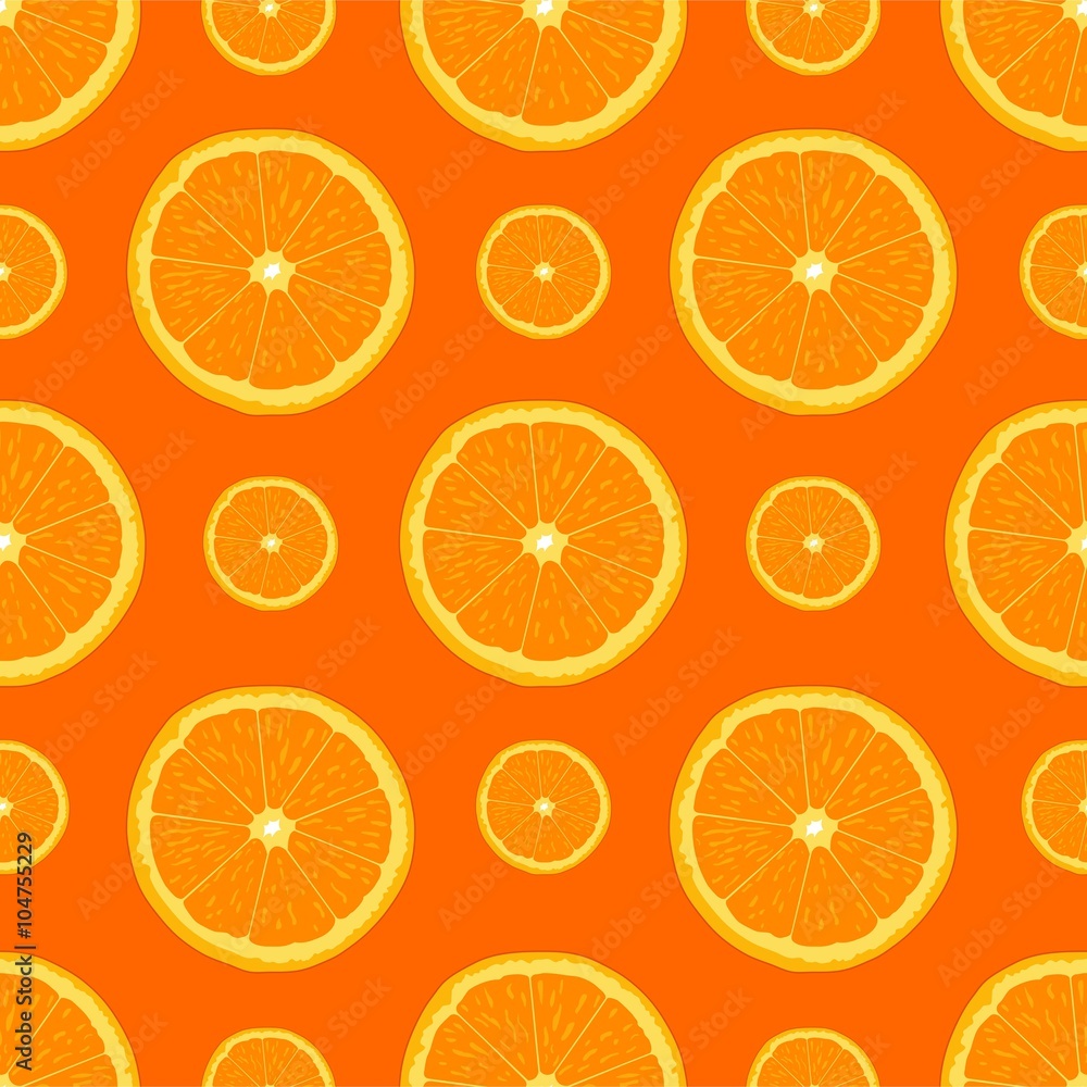 Оранжевый фон с апельсинами