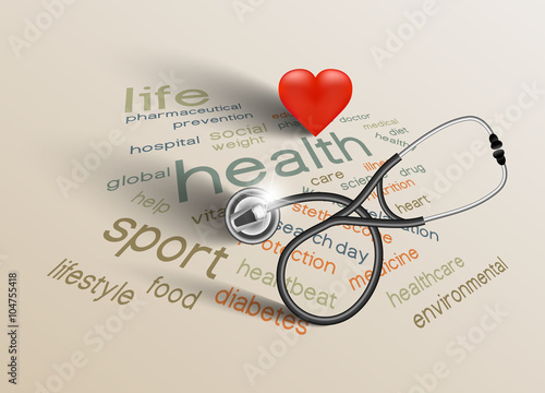 Vector illustration for World Health Day