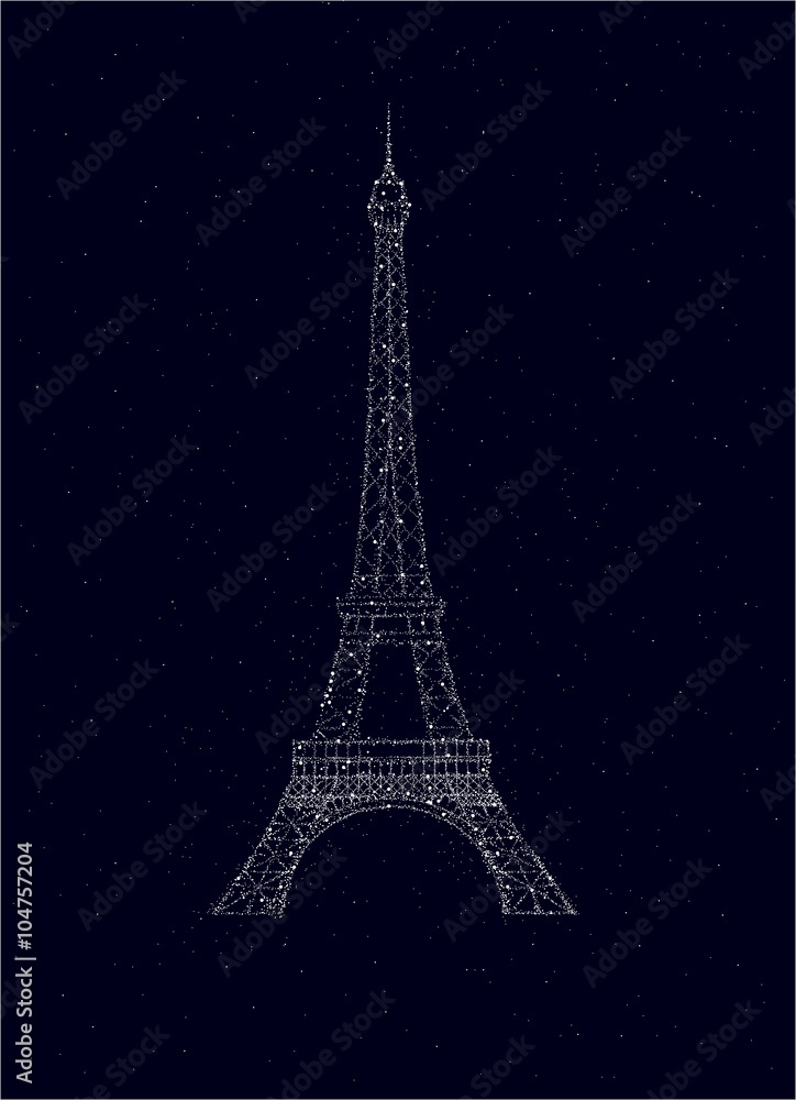 Shining Eiffel Tower