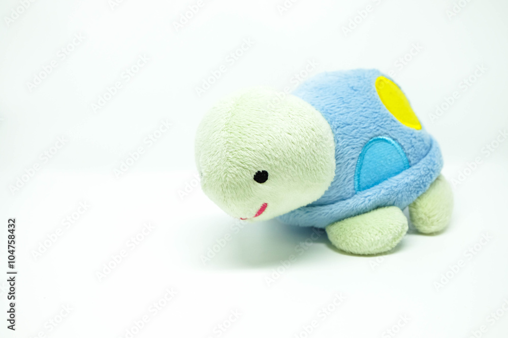 Green turtle with blue carapace doll Green turtle with blue carapace doll