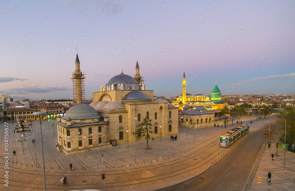 Obraz premium Images from the Mevlana Museum in Konya
