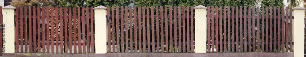 The rural old brown fence The rural old brown fence