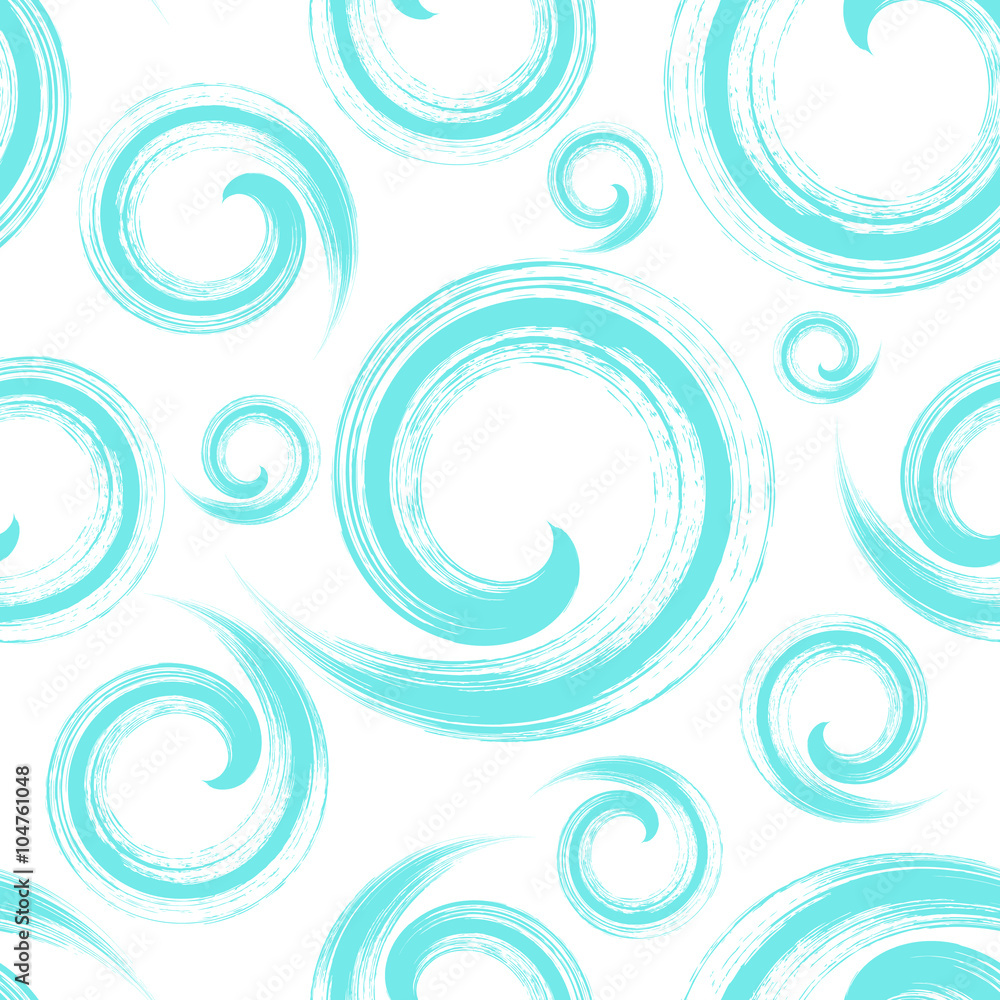 Seamless pattern with brush strokes