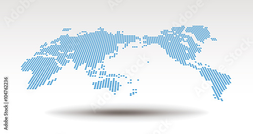 世界地図・パース