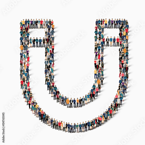 group  people  shape  magnet