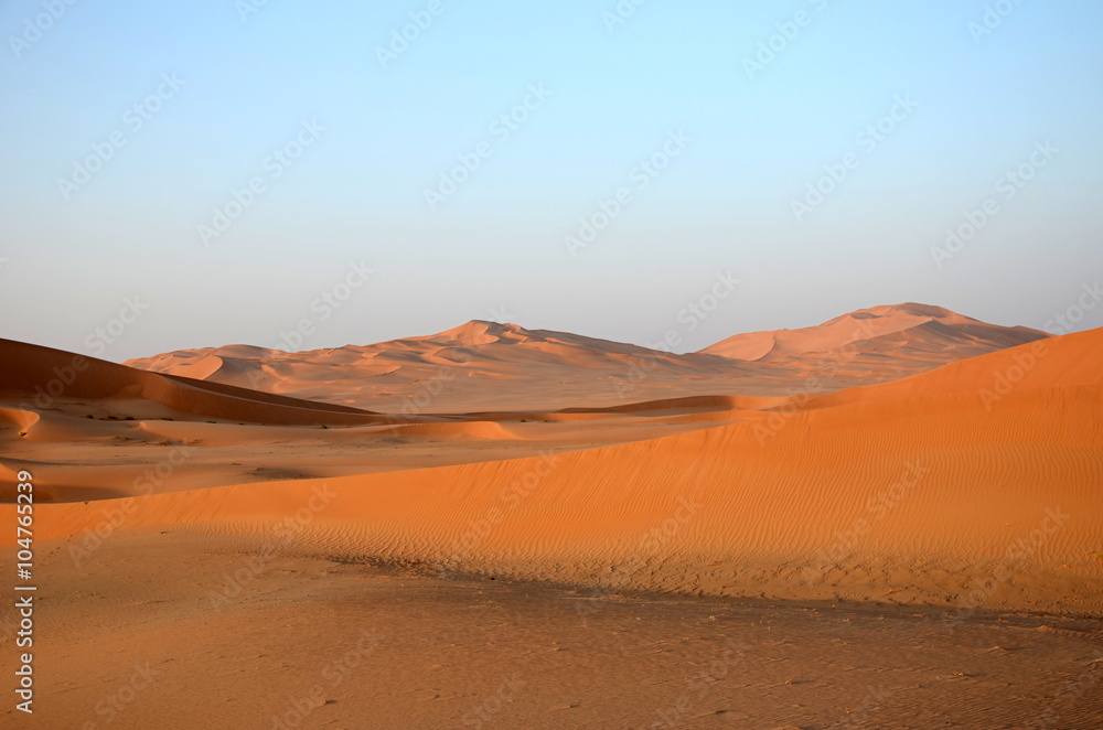 Beautiful sand dune panorama, Oman