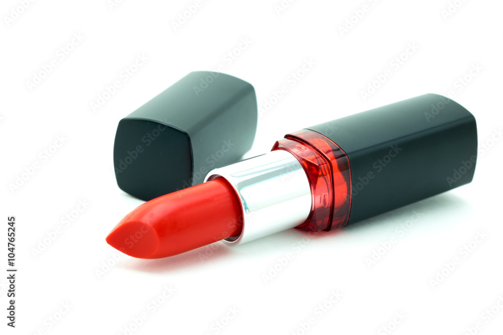 Red lipstick isolated on white background Red lipstick isolated on white background