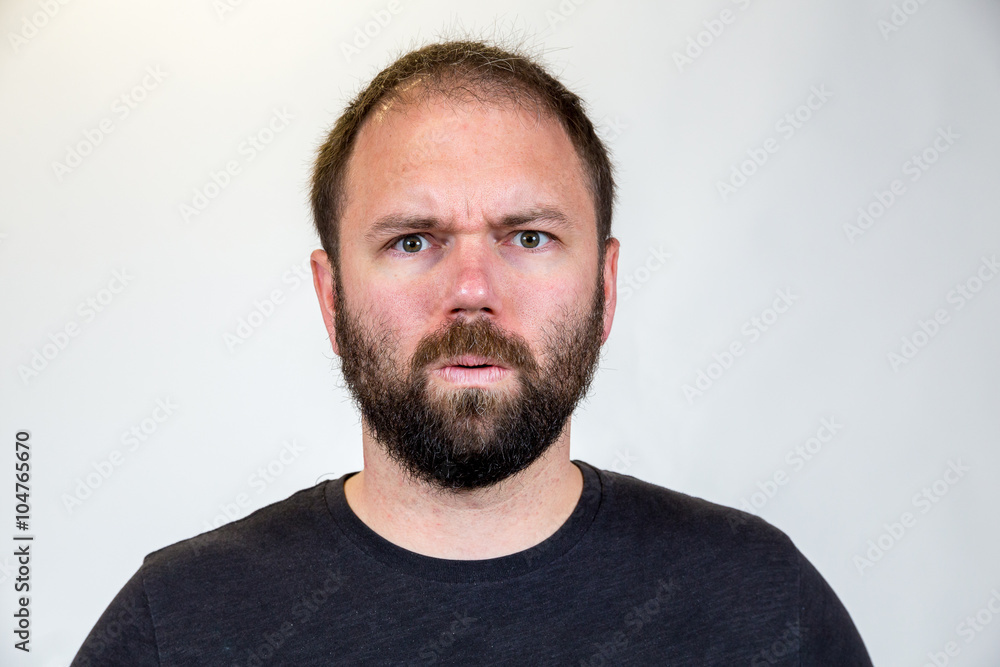 Man in Mid 30s Poses for Studio Portrait Man in Mid 30s Poses for Studio Portrait