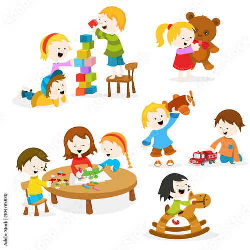 Kids Playing With Toys
