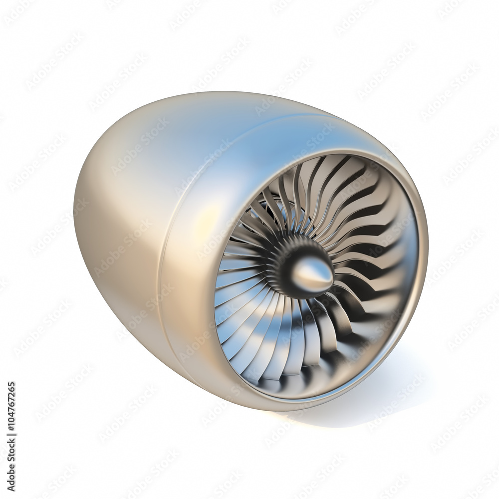 jet engine isolated on white background. jet engine isolated on white background.