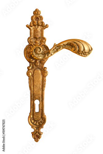 old brass handle