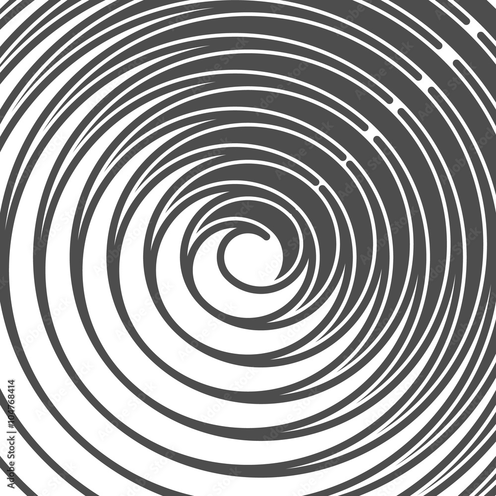Abstract Spiral Background. Retro Style. Black And White. Vector Abstract Spiral Background. Retro Style. Black And White. Vector