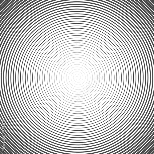 Hypnotic Spiral Abstract Background. Retro Style. Black And Whit