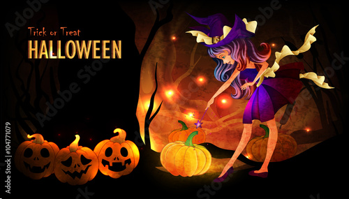 Halloween poster template