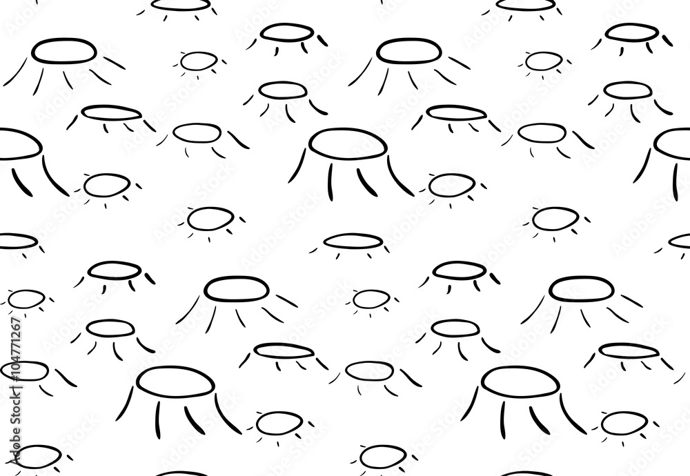 Cartoon style craters seamless texture Cartoon style craters seamless texture