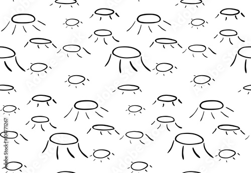 Cartoon style craters seamless texture