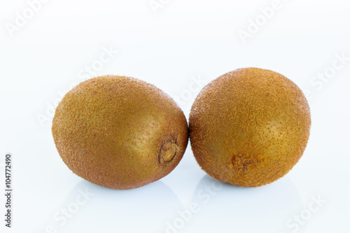 kiwi fruit on white background