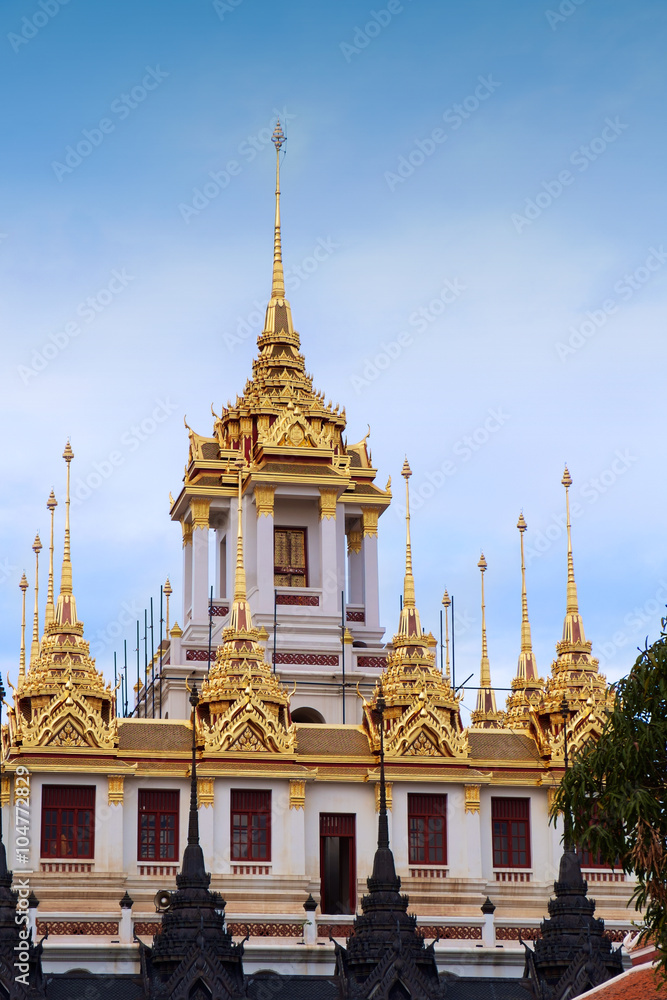 Fototapeta premium Loha Prasat Metal Palace / Loha Prasat Metal Palace in Bangkok ,Thailand.