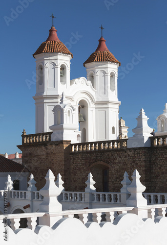 San Felipe Neri monastery from La Merced church in Sucre, Bolivi photo