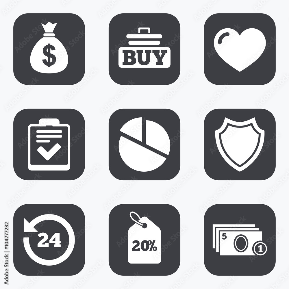 Online shopping, e-commerce and business icons. Online shopping, e-commerce and business icons.