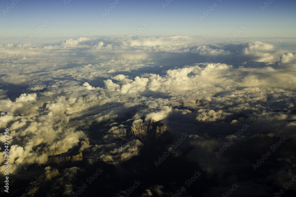 Fototapeta premium Clouds over the mountains