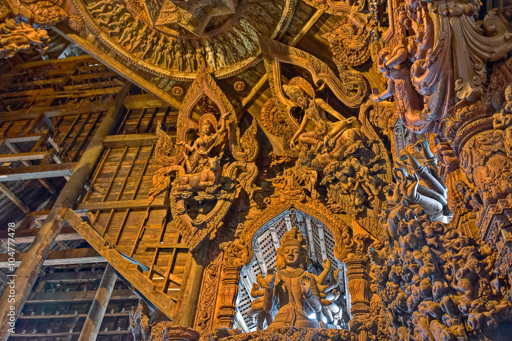 Obraz premium Sanctuary of Truth wooden sculpture